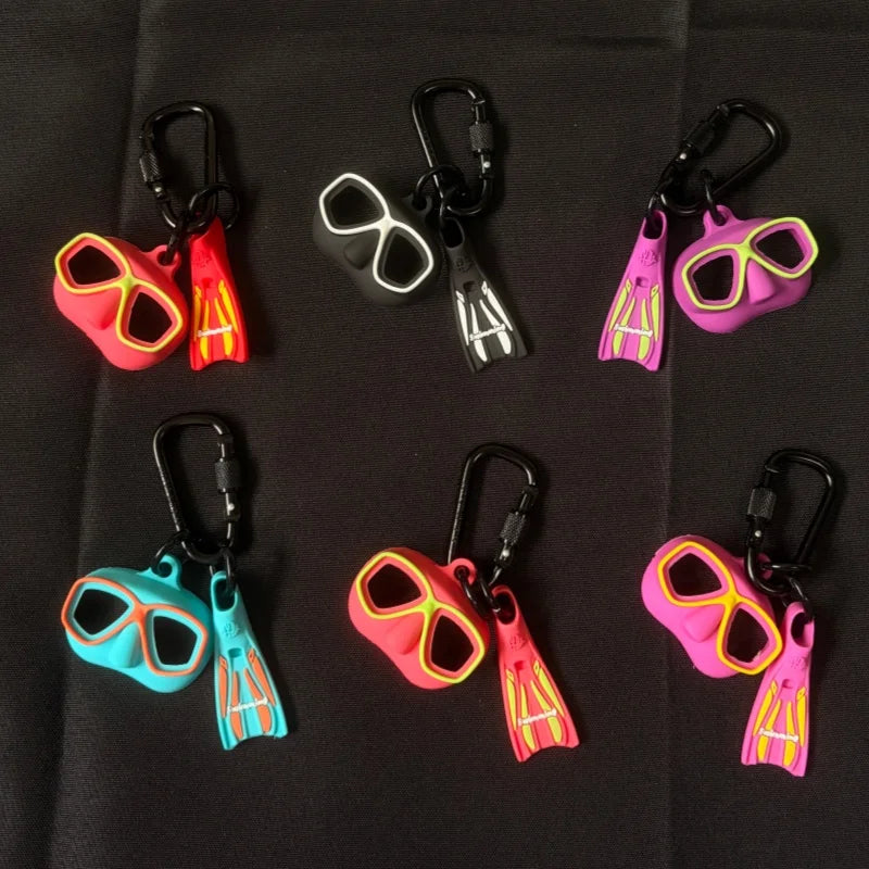 Silicone Scubas Diving Keychain Fins