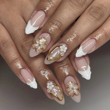 Floral Ballerina Press-On Nails