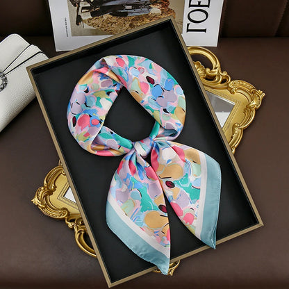 Scarf 70 70Cm Silk Square