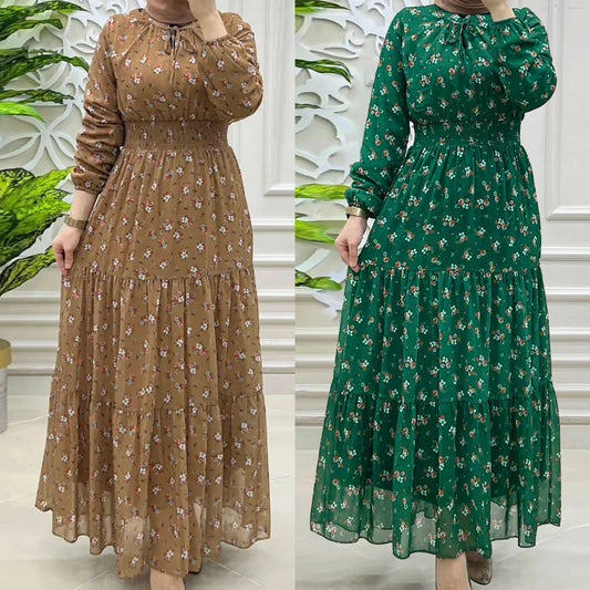 Long Robe Floral Dress