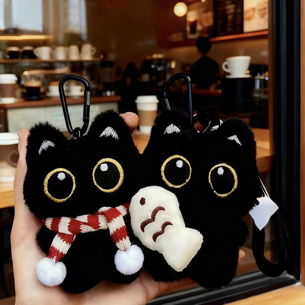 Kawaii Plush Black Cat Doll