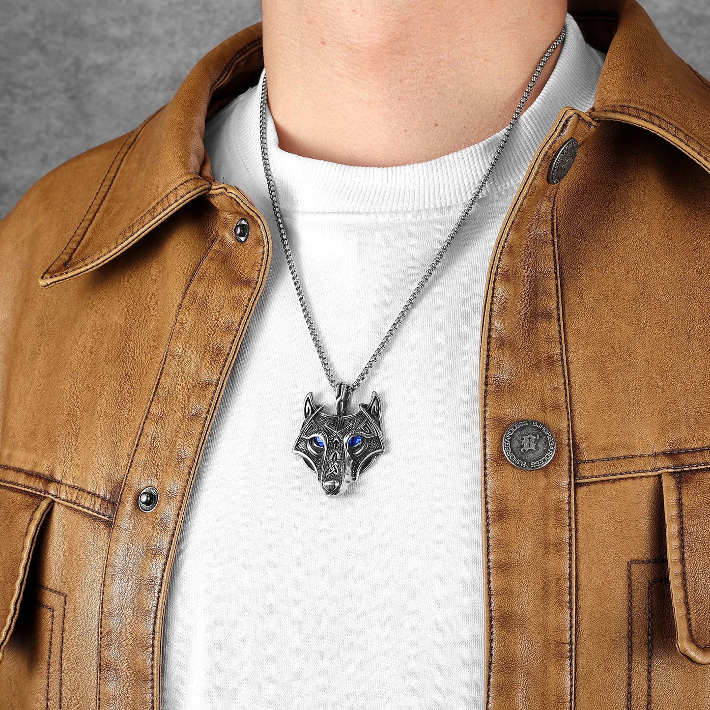 Metal Punk Animal Necklaces Pendant