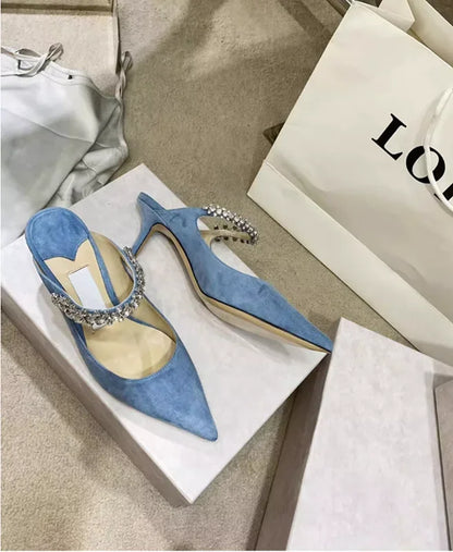 Pointed Toe Mule Heels