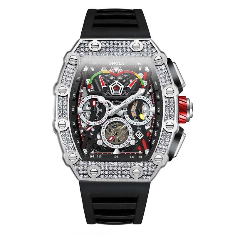 Multifunctional Barrel Quartz Watch
