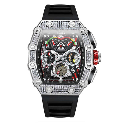 Multifunctional Barrel Quartz Watch