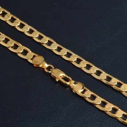 18K Gold Cuban Chain Necklace