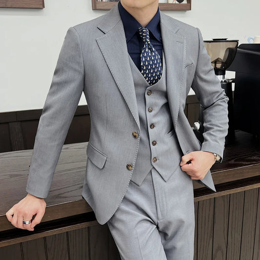 Jacket Vest Pants Ltalian Suit