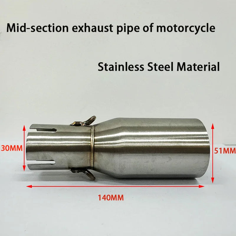 Universal 28-45mm to 51mm Exhaust Adapter Pipe