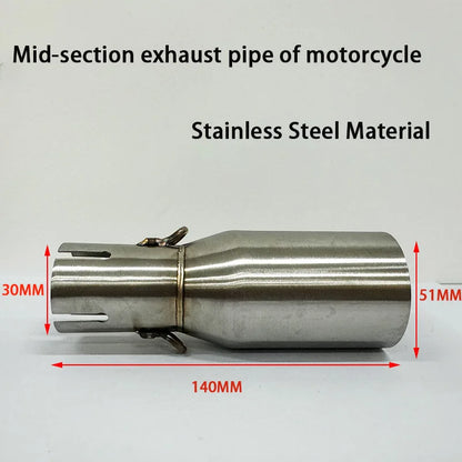 Universal 28-45mm to 51mm Exhaust Adapter Pipe