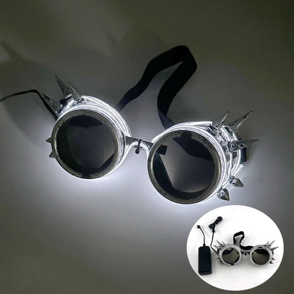 LED Steampunk Party Glasses