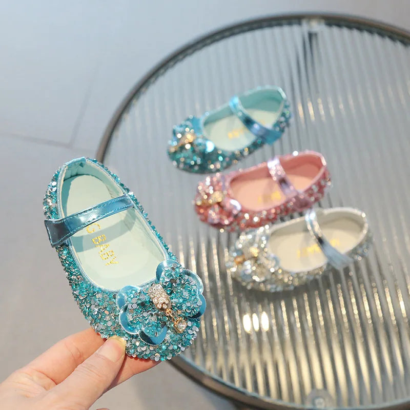Diamond Bow Princess Shoes