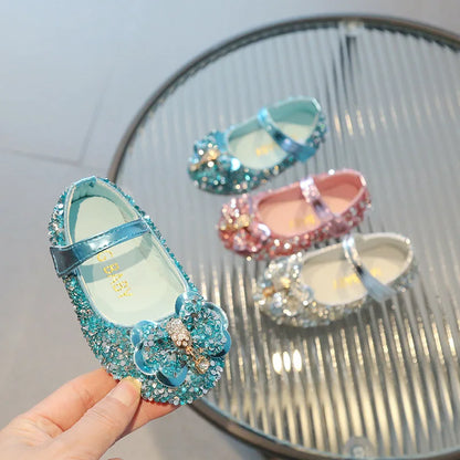 Diamond Bow Princess Shoes