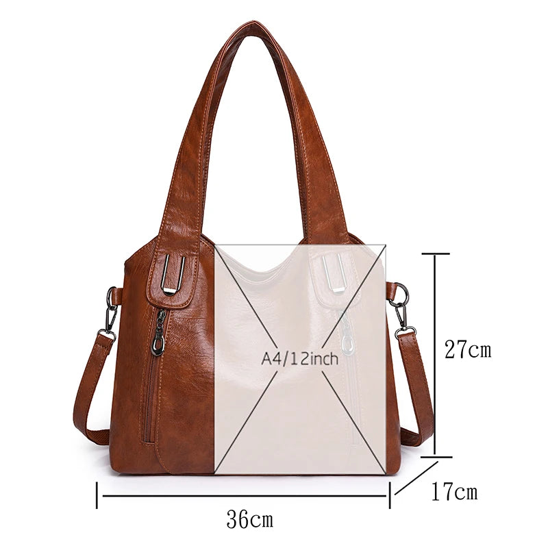 Retro Leather Shoulder Bag