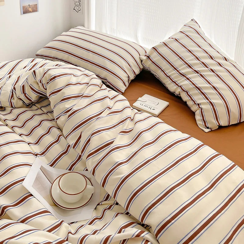 Striped Duvet Bedding Set