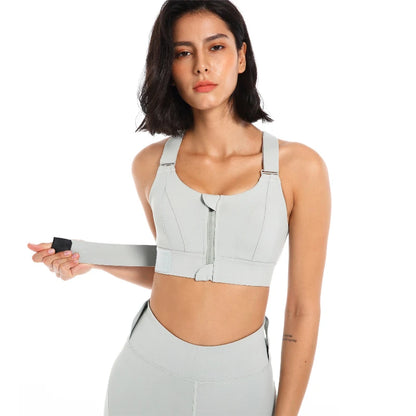 Adjustable High-Support Sports Bra
