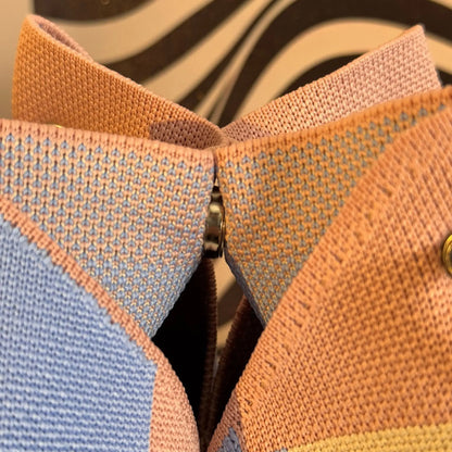 Colorful Stripe Bucket Handbag