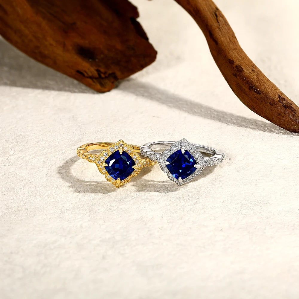 Custom Blue Sapphire Ring