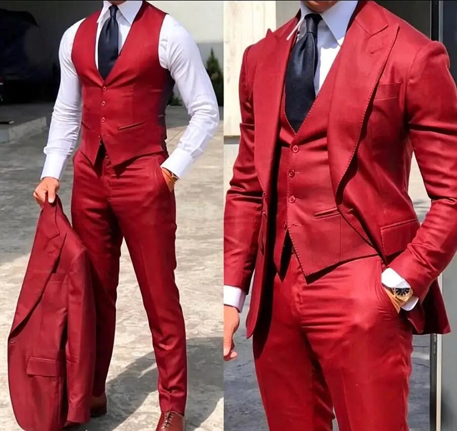 Classy Wedding Tuxedos Slim Suit