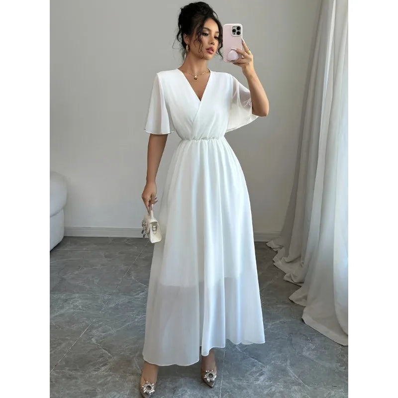Draped Empire Dress