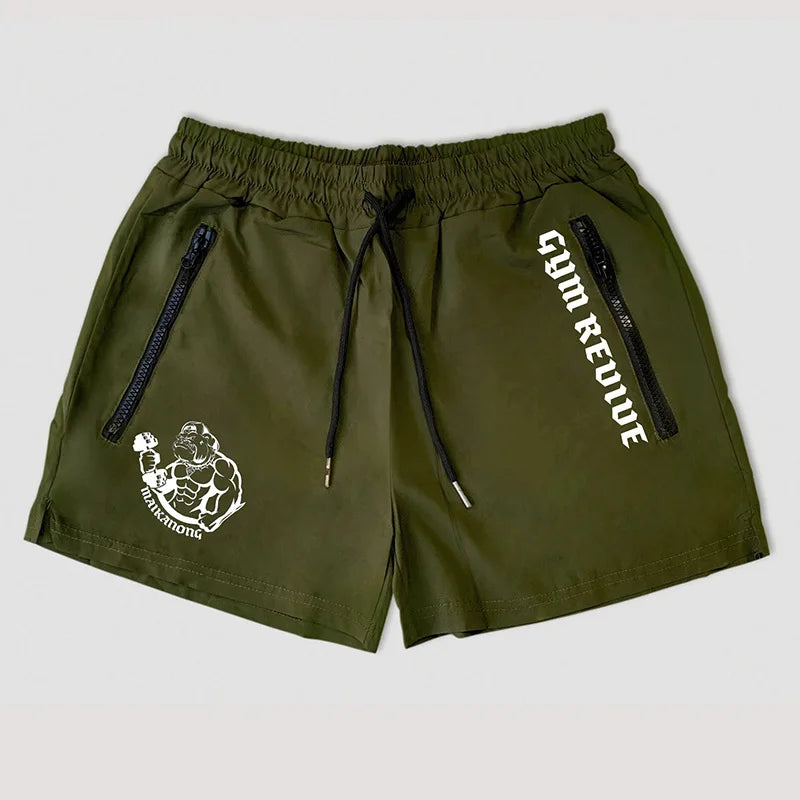 Double Zipper Pocket Training Shorts