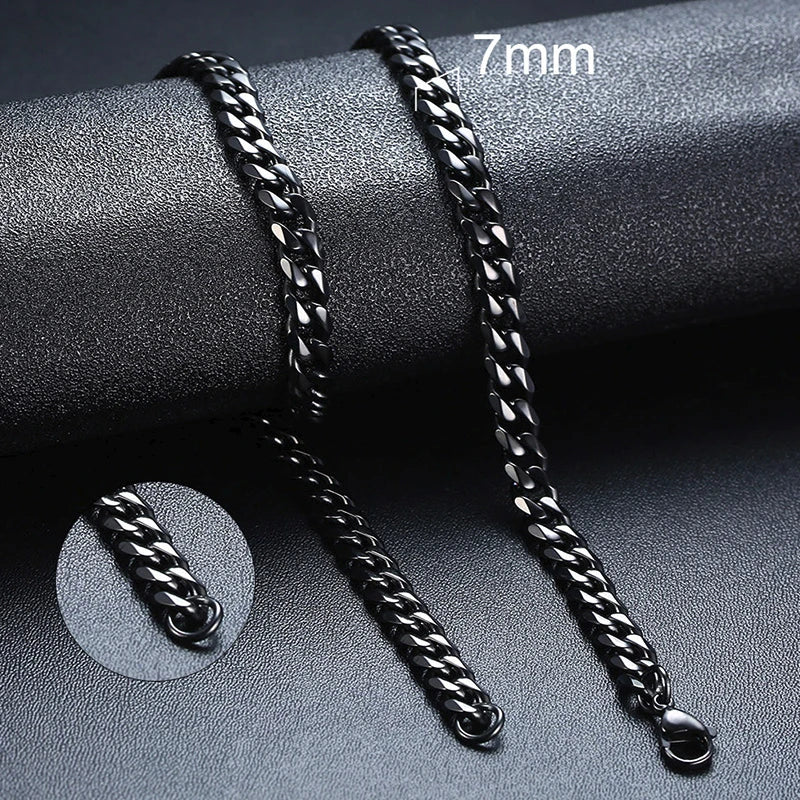 Metal Round Stainless Cuban Chain Party