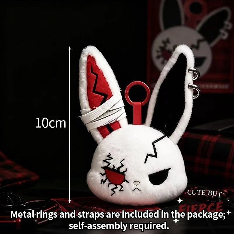 Gothic Bunny Keychain Rabbit Head