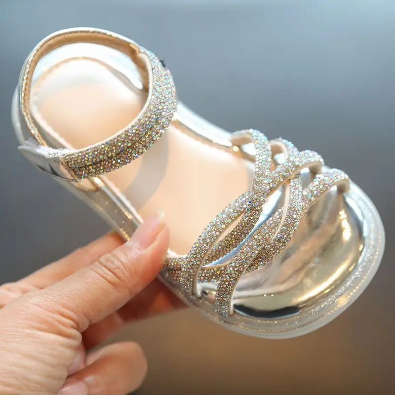 Open-Toe Hook-and-Loop Sandals