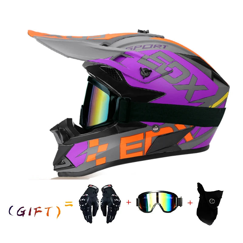 VGV Three-Piece Off-Road Motocross Helmet