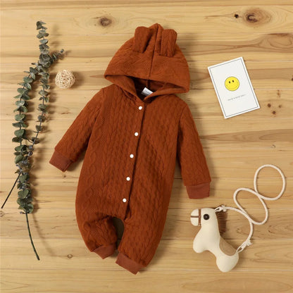 Newborn Hooded Baby Romper