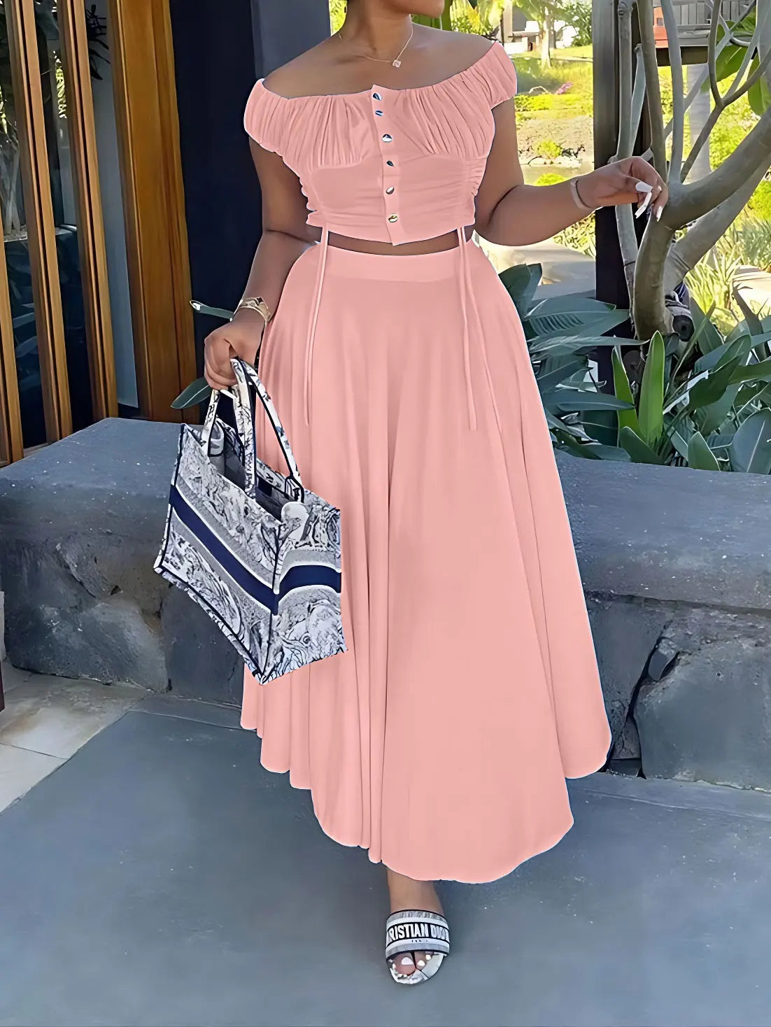 Elegant Two-Piece Summer Set