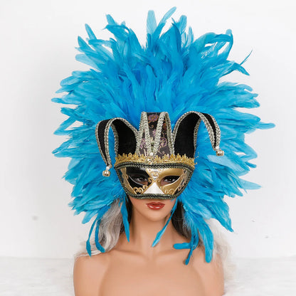 Feather Masquerade Party Mask