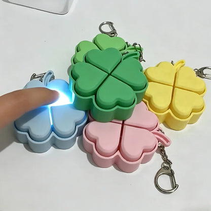 Clover Keycap Keychain LED Clicker