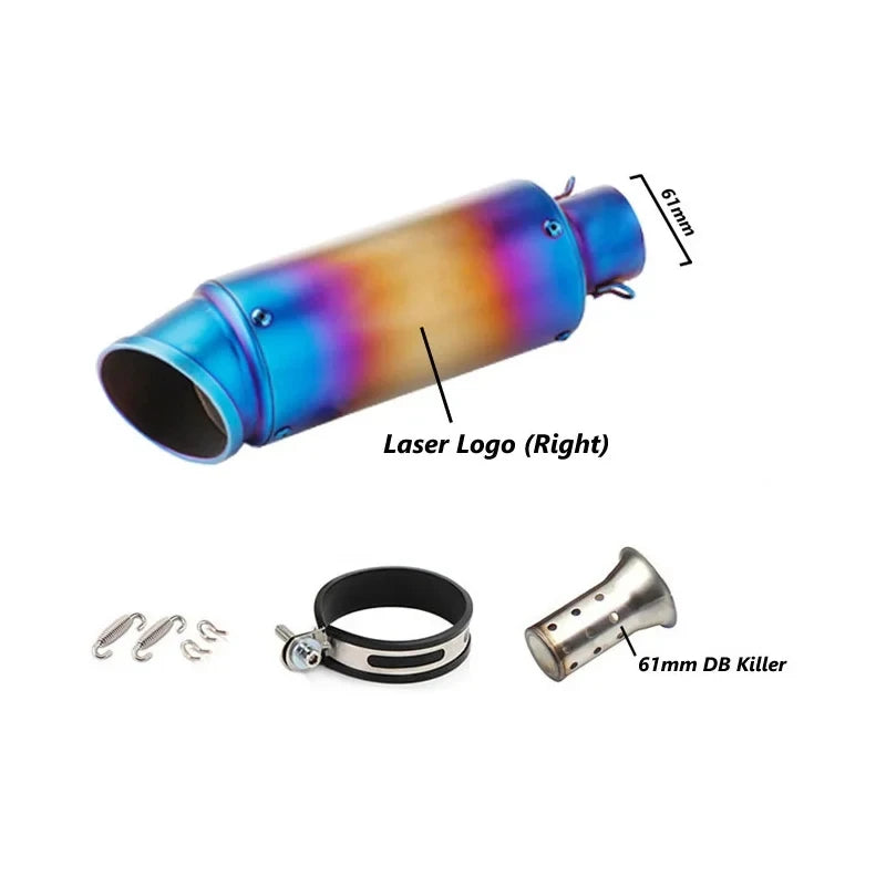 Universal 51/60mm Carbon Fiber Exhaust Muffler DB Killer