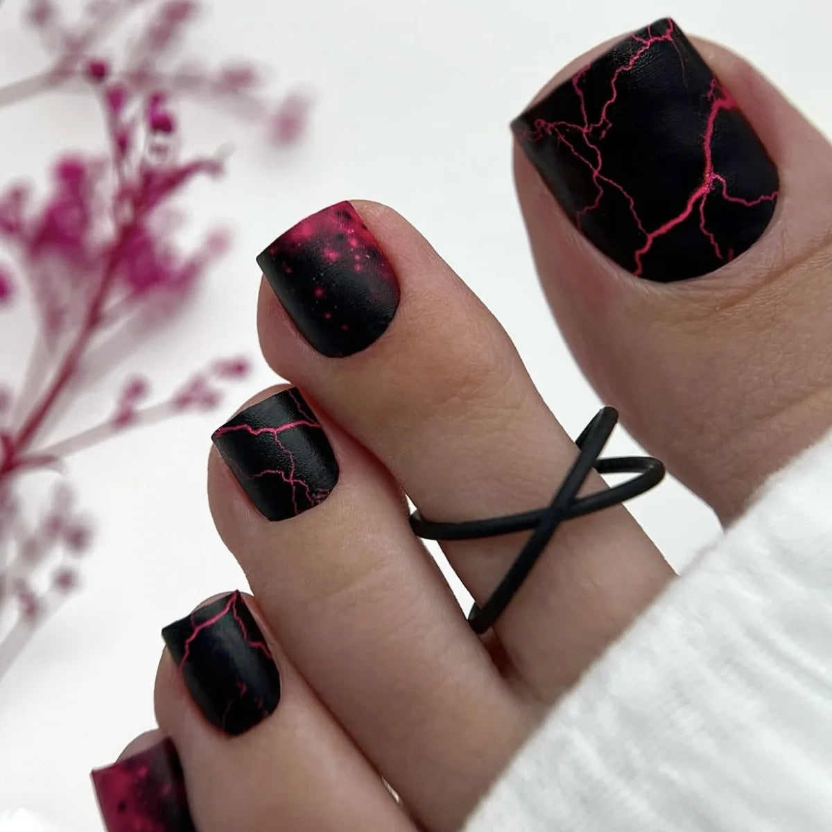 Toe Press-On Nail Set