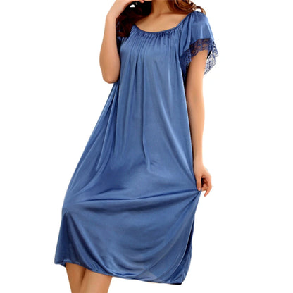 Lace Patchwork Night Gown