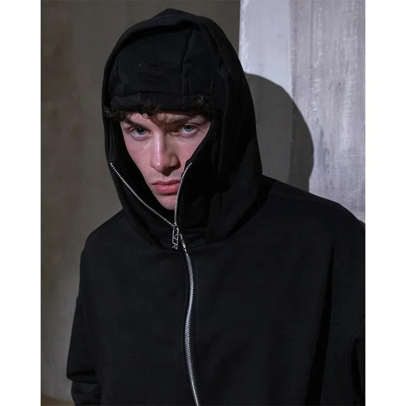 Face Mask Zip Hoodie