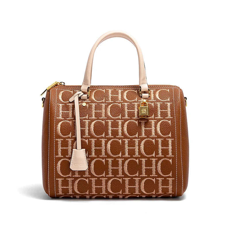 Embroidered Baguette Shoulder Bag