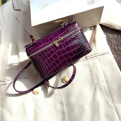 Crocodile Embossed Mini Clutch