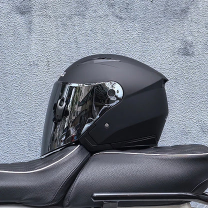 Double-Lens Racing Half Helmet