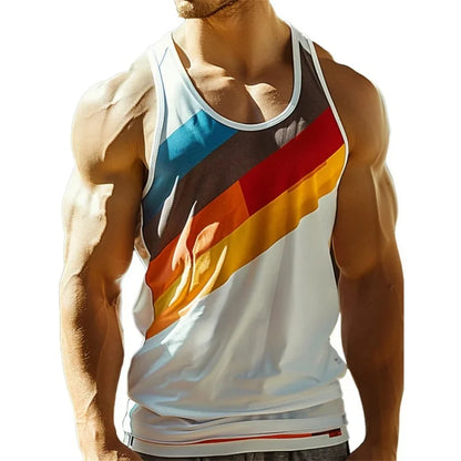 3D Striped Oversized Tank Top