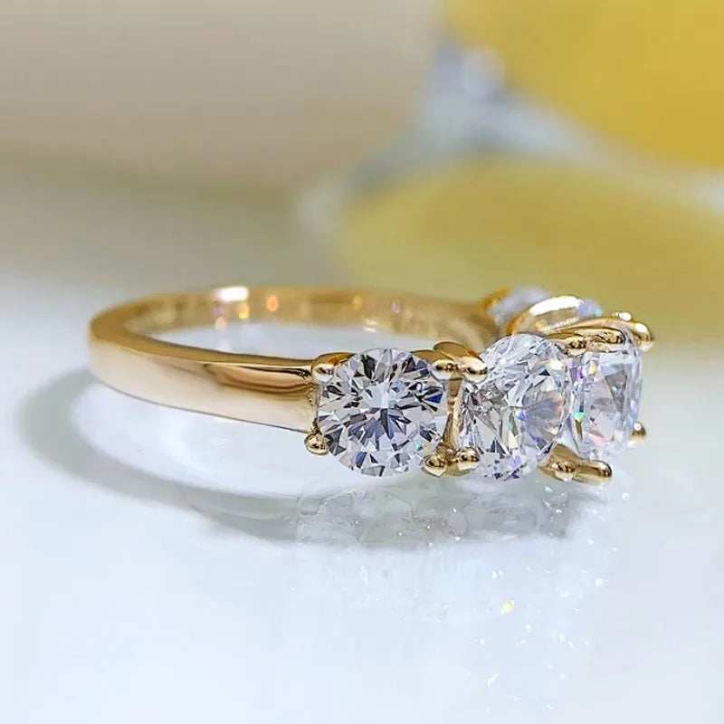 Luxury Five Stone Moissanite Ring