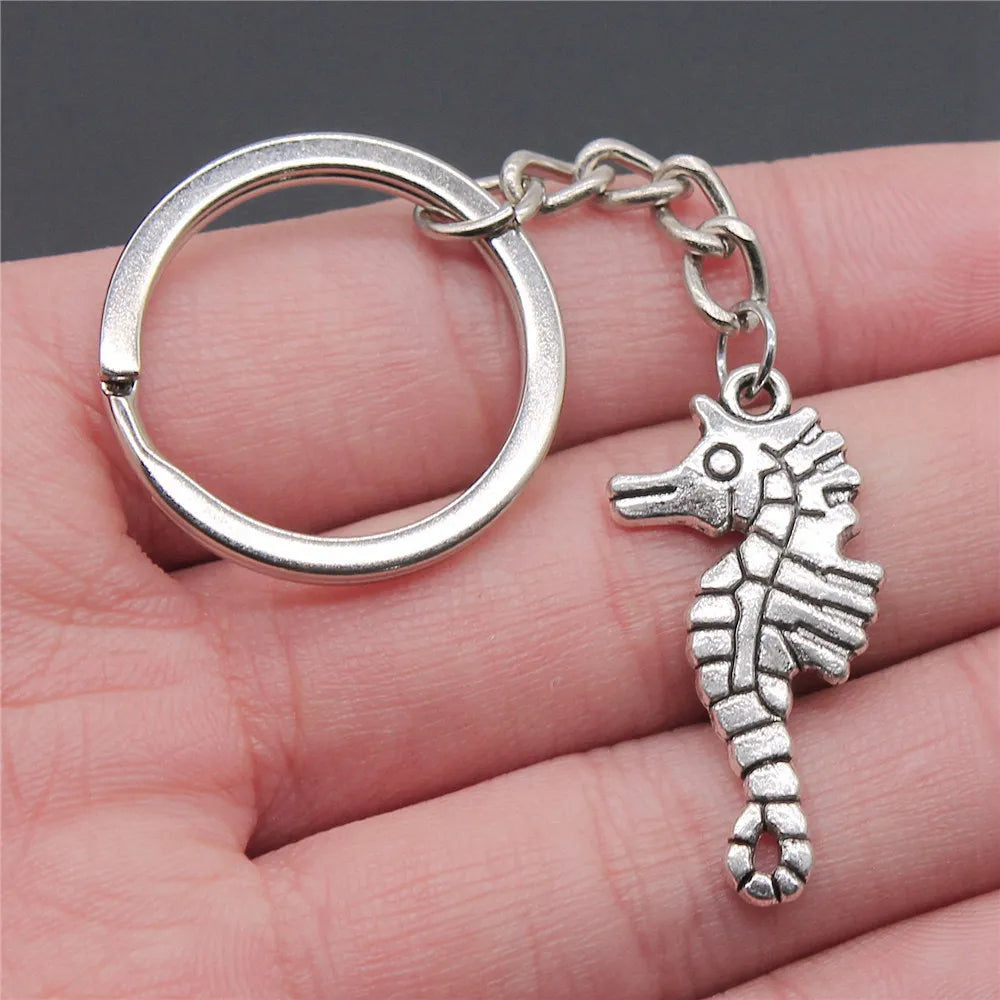 Seahorse Octopus Mermaid Keychains Nail