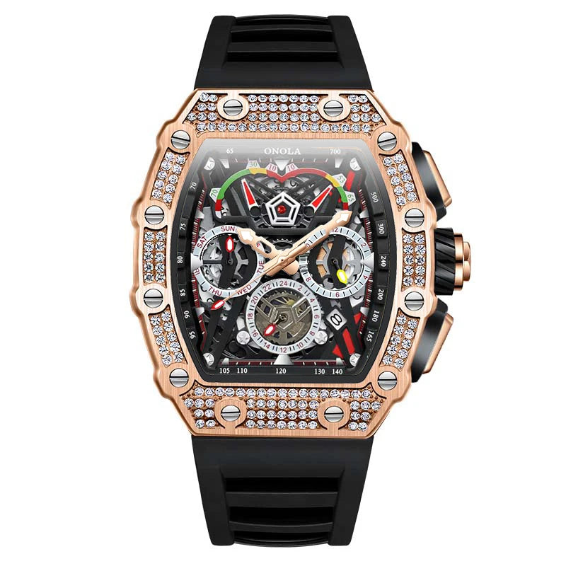 Multifunctional Barrel Quartz Watch