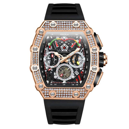 Multifunctional Barrel Quartz Watch