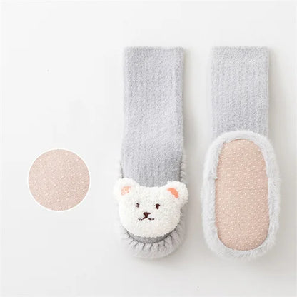Cartoon Bear Baby Sock Shoes