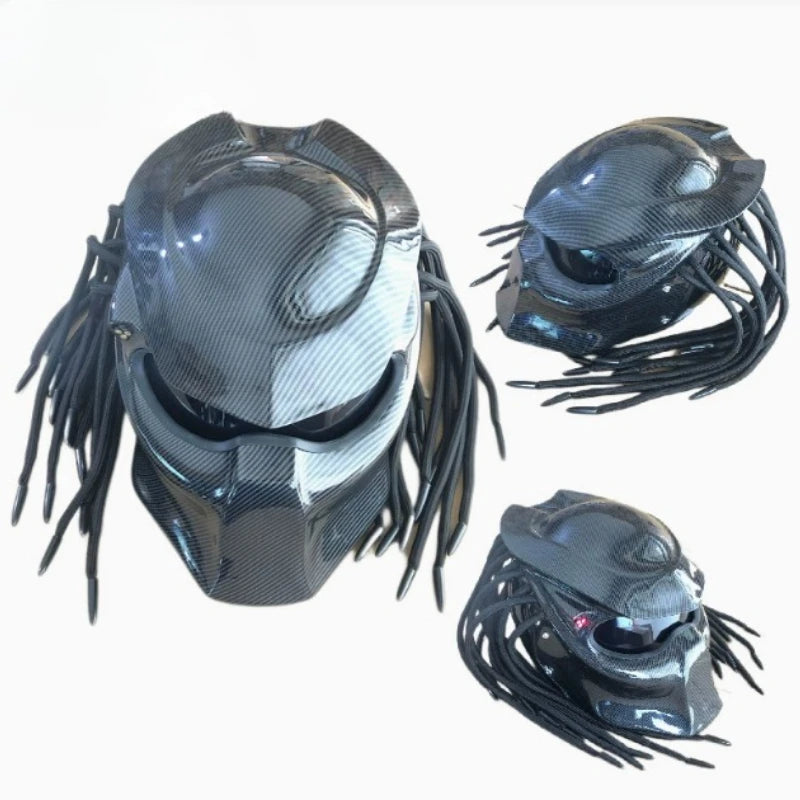 Carbon-Look Off-Road Full-Face Helmet