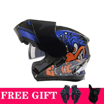 BLD-162 Double-Visor Flip-Up Helmet