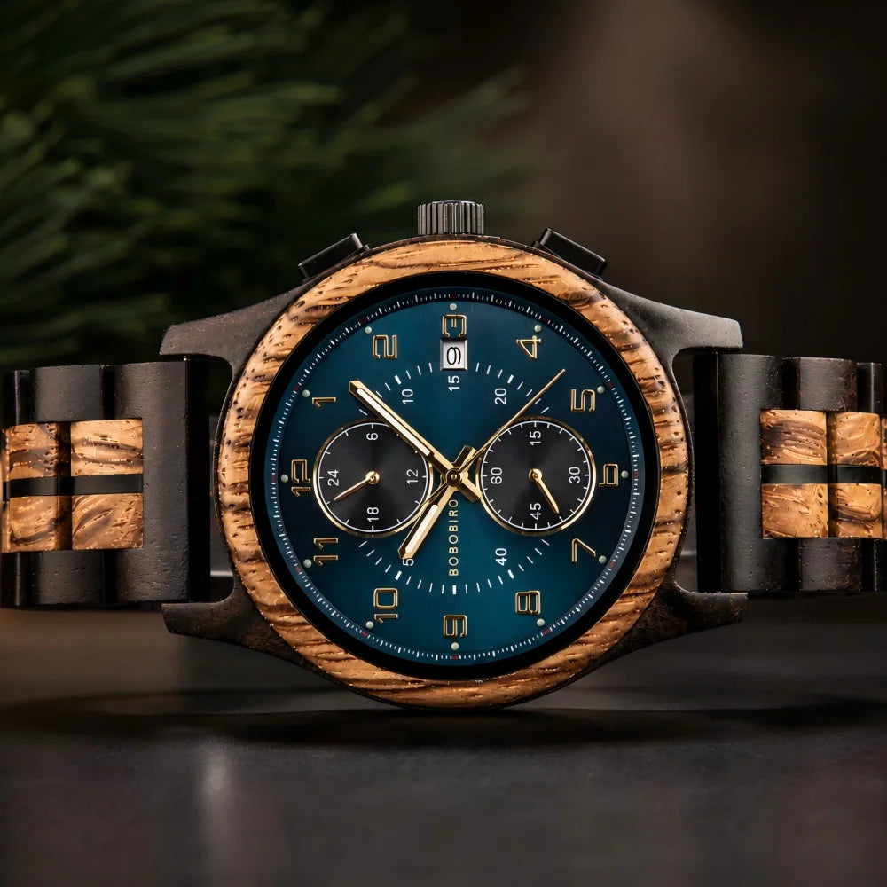 Bobobird Wooden Chronograph Watch