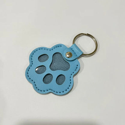 Dog Hair Collector Keychain Leather