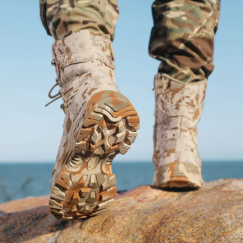 Camouflage Waterproof Trekking Boots